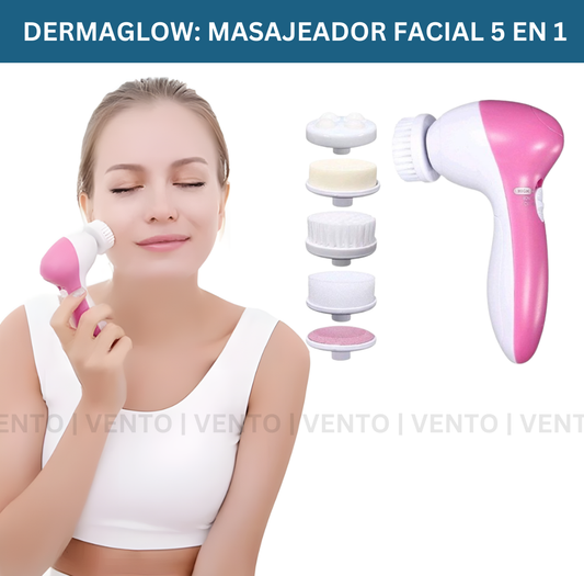 DERMAGLOW: MASAJEADOR FACIAL 5 EN 1