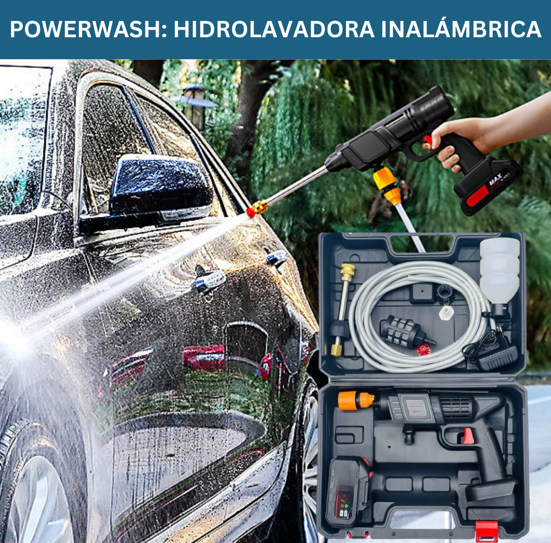 POWERWASH: HIDROLAVADORA INALÁMBRICA