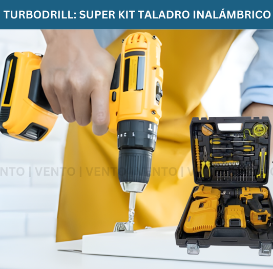 TURBODRILL: SUPER KIT TALADRO INALÁMBRICO