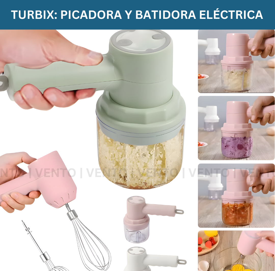 TURBIX: PICADORA Y BATIDORA ELÉCTRICA