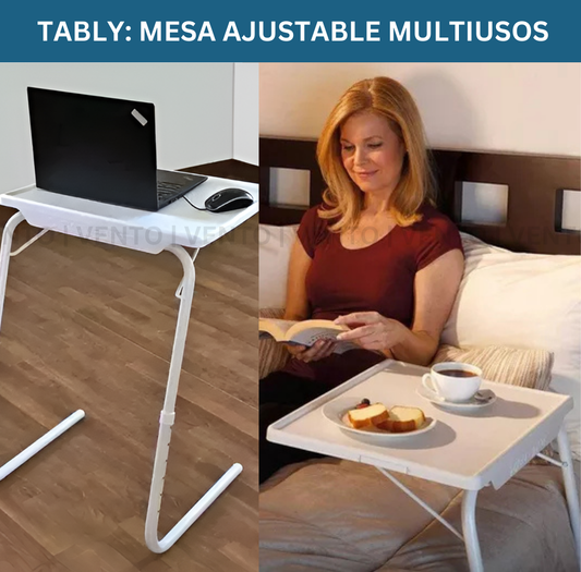 TABLY: MESA AJUSTABLE MULTIUSOS