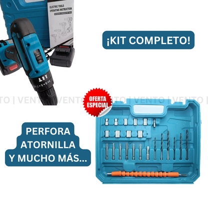 MASTERDRILL: KIT TALADRO INALÁMBRICO